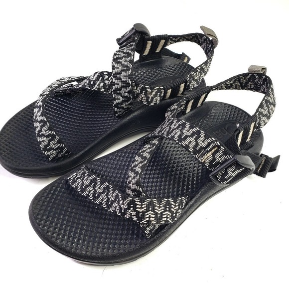 Chaco Z/1 Sandals‎ Child 2 Black White Straps - Picture 1 of 7